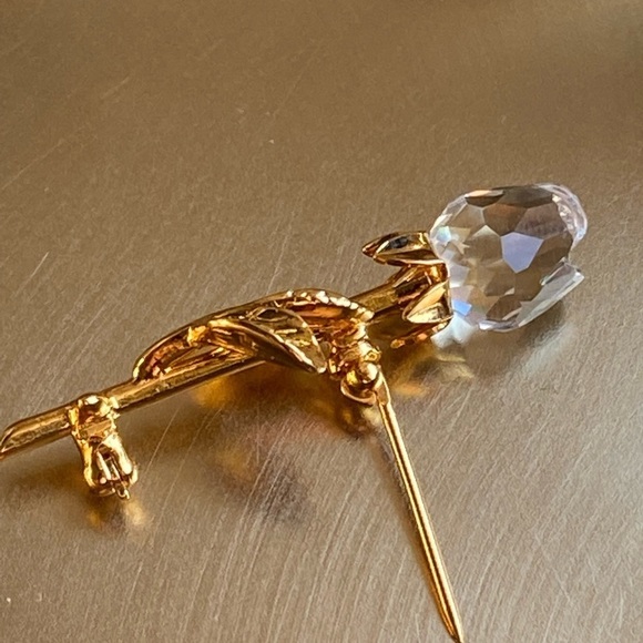 𝅺swarovski gold tone rose pink - Picture 6 of 17